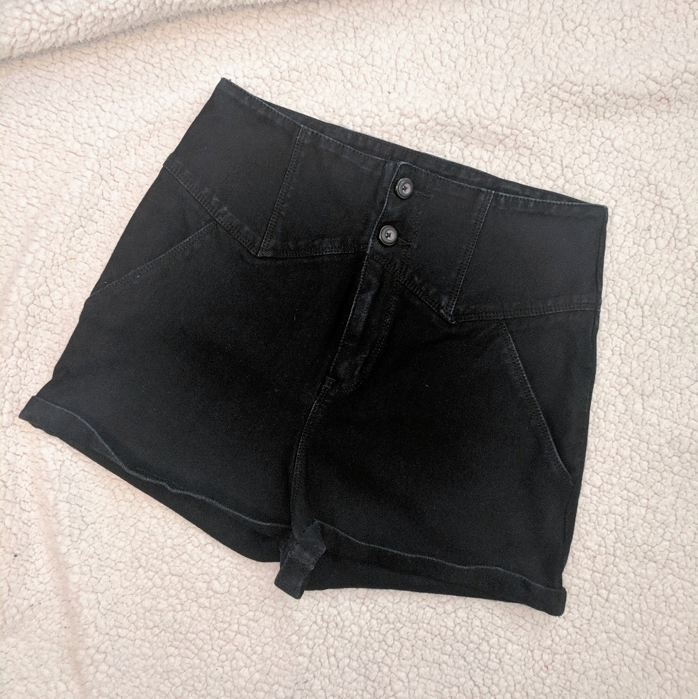 Urban Outfitters High Rise Black Shorts